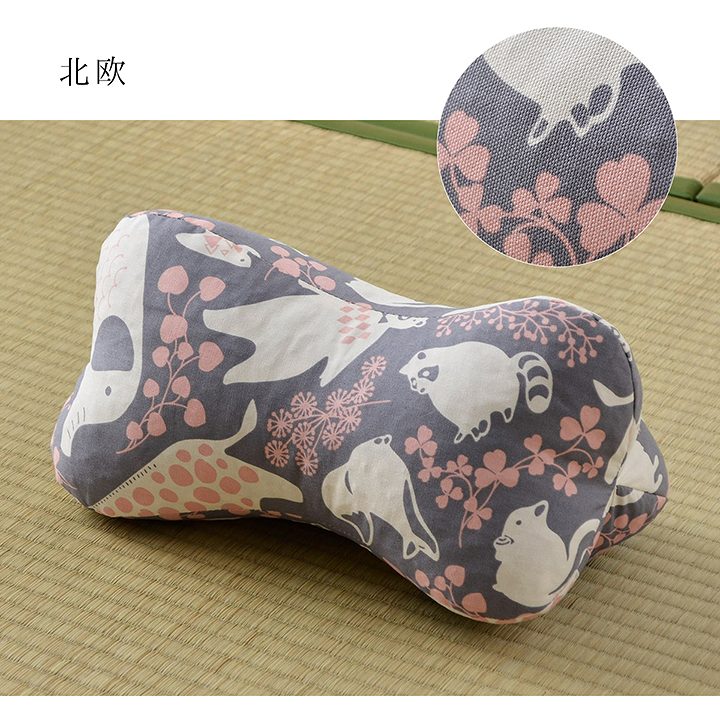 まくらに、足まくらに、腰にあててクッションとして使い方いろいろほね枕 約35×17cm