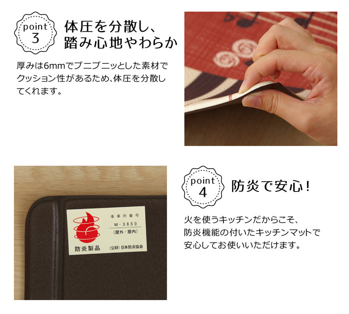キッチンとマットの隙間にゴミが溜まるという、キッチンの不満を解消するL字型キッチンマット
