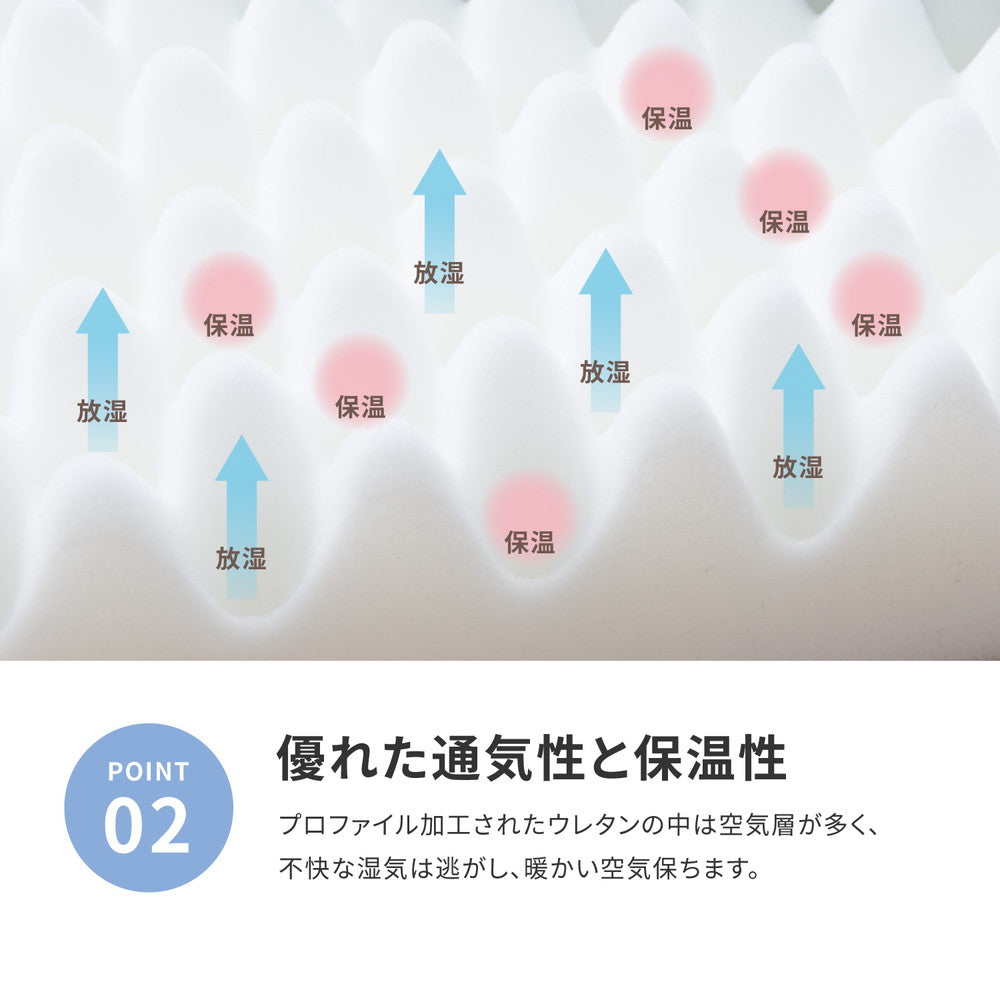 硬めの寝心地が好きな方へ！点で支えるマットレス セミダブル