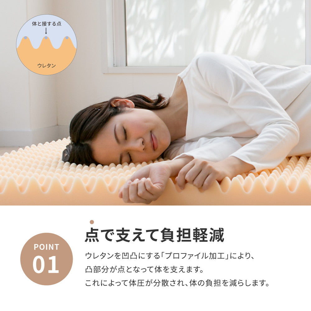 これ一つで上質な眠り！高反発マットレス セミダブル
