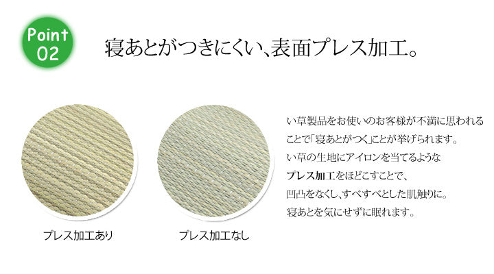 国産無染土い草使用 『デニム素肌草 枕パッド』 約44×66cm