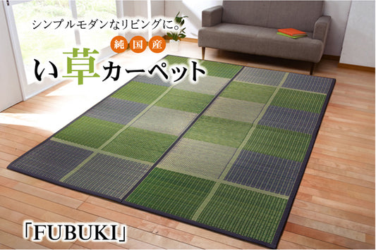 シンプルなモダンリビングに純国産い草花ござ  FUBUKI