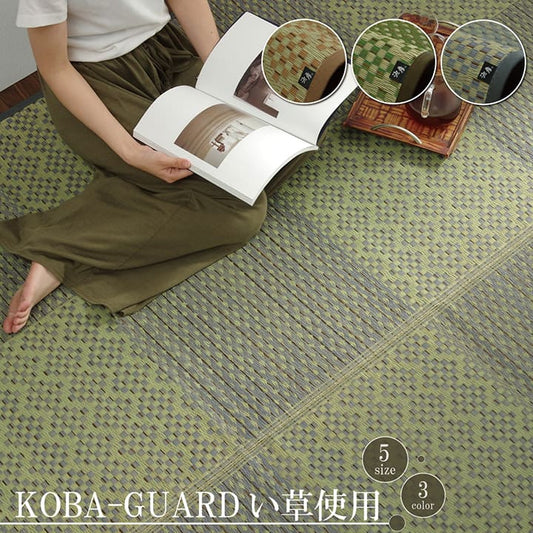 小林製薬の持続性抗菌剤KOBA-GUARDを吹き付け加工したい草ラグ