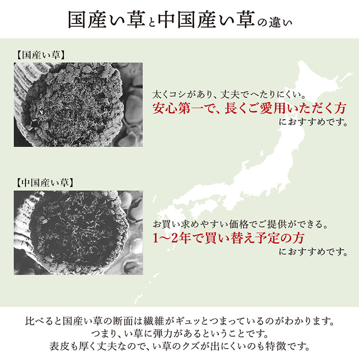 福岡県筑後地方の無形文化財「掛川織」の技法で織り上げた 花ござ い草カーペット