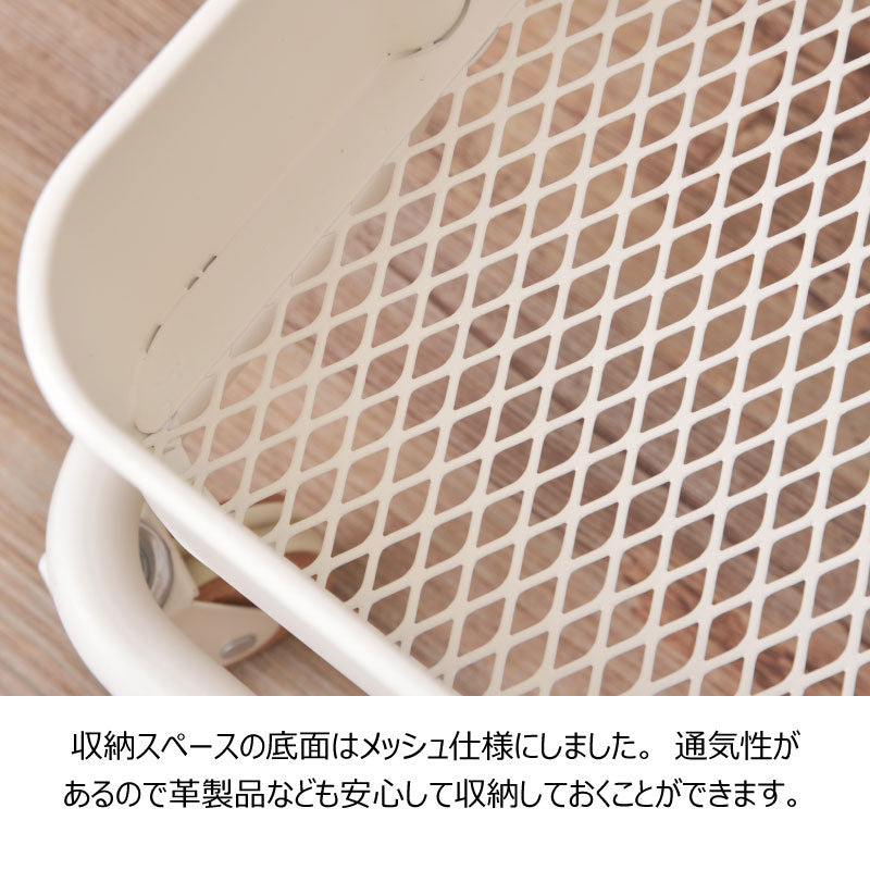 北欧ナチュラルな収納家具くすみカラーがおしゃれなハンガーワゴン