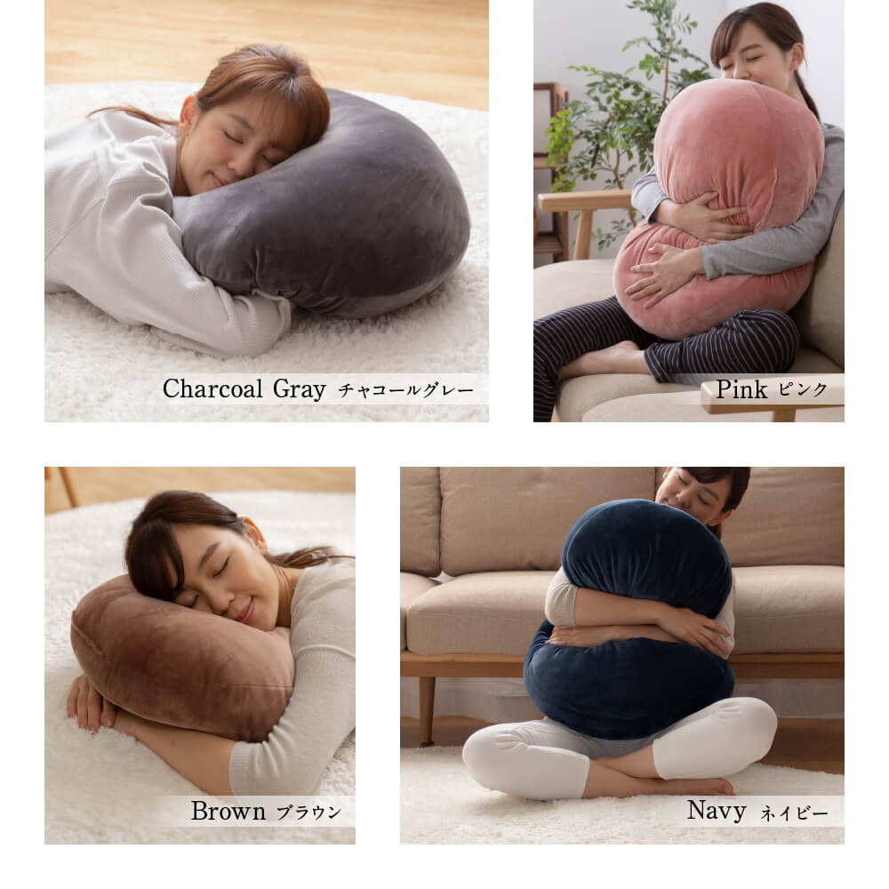 mofua うっとりなめらかパフ クッション(直径55cm)