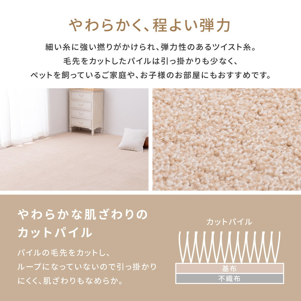 アース防ダニ･アース虫カビnot（防虫･防カビ･抗菌･防臭)･防音機能などたくさんの機能がついた国産高機能カーペット スティーマ