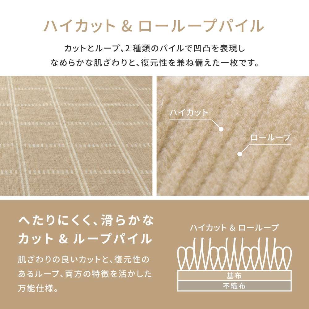 敷き詰めても中敷でもつかえる抗菌機能付き！ペットやお子様のいるご家庭にもおススメ平織カーペット シリウス