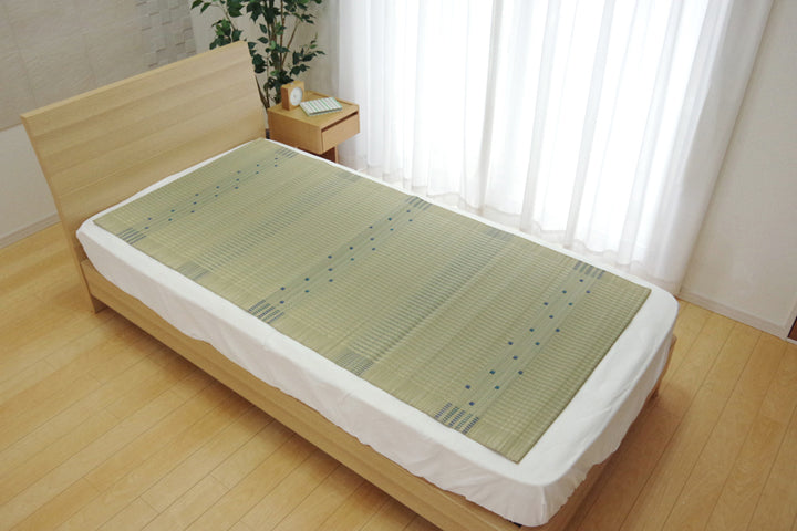 純国産 い草のシーツ（寝ござ）『球磨川』シングル約88×180cm（熊本県八代産イ草使用）