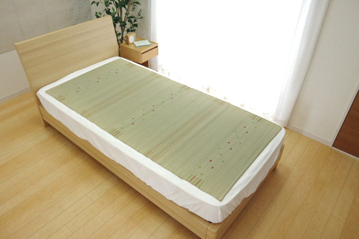 純国産 い草のシーツ（寝ござ）『球磨川』シングル約88×180cm（熊本県八代産イ草使用）