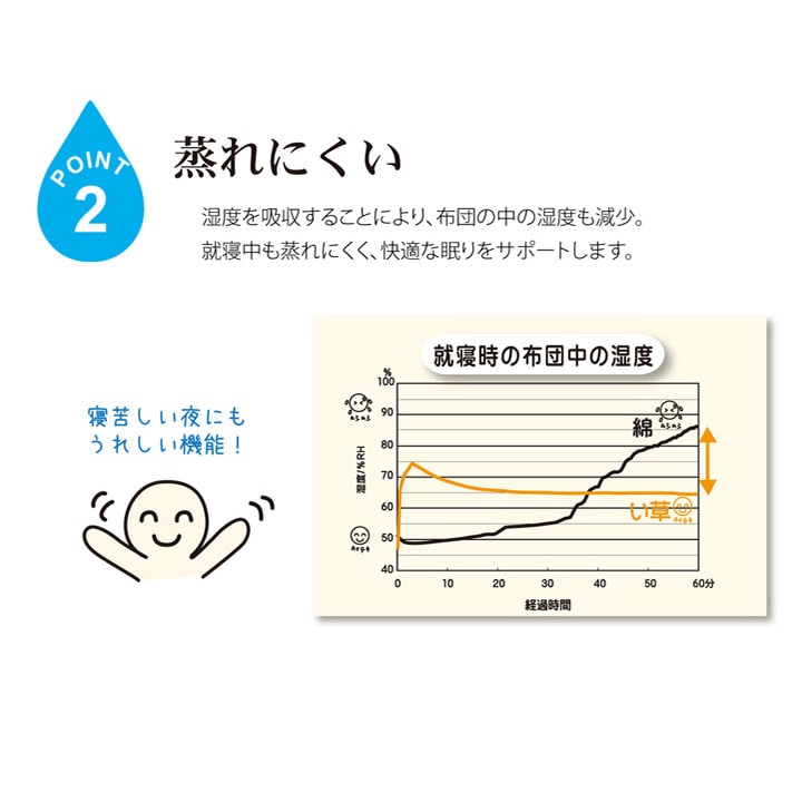 純国産い草のシーツ（寝ござ）「白水」シングル 約88×180cm（熊本県八代産イ草使用）