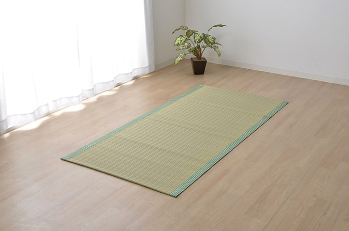 純国産い草のシーツ（寝ござ）「白水」シングル 約88×180cm（熊本県八代産イ草使用）