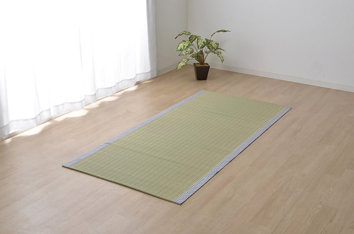 純国産い草のシーツ（寝ござ）「白水」シングル 約88×180cm（熊本県八代産イ草使用）
