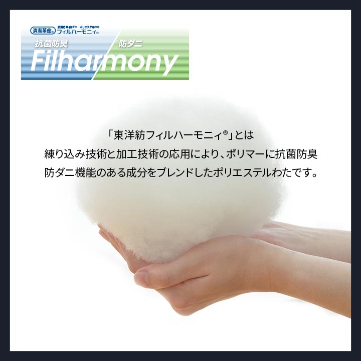 抗菌防臭・防ダニ素材で清潔！洗える掛け布団（同柄カバー付き）
