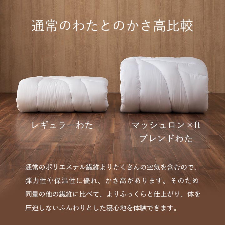 掛布団・敷布団・枕のすぐに使える布団セット『ボリューム布団3点セット』 シングルサイズ