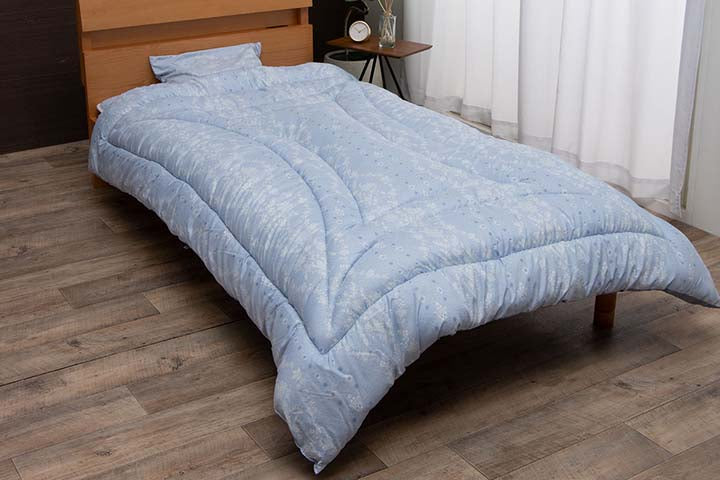 新生活に必要な寝具の6点セット洗濯機で洗える！（掛け布団・掛け布団カバー・敷き布団・敷き布団カバー・枕・枕カバー）