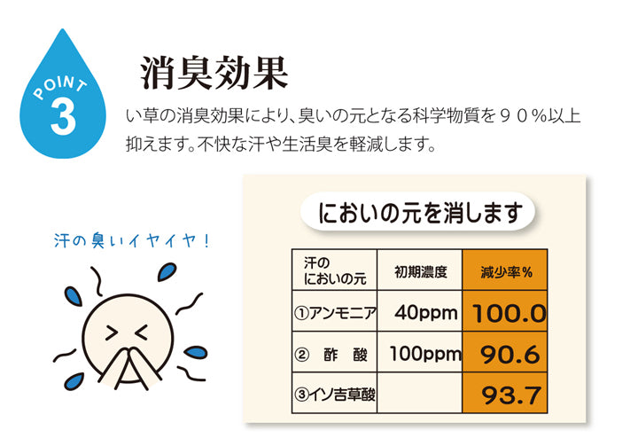 固わた40mm入り い草ごろ寝フリーマット（おやじの場所) 『大和』 ブルー 約70×150cm
