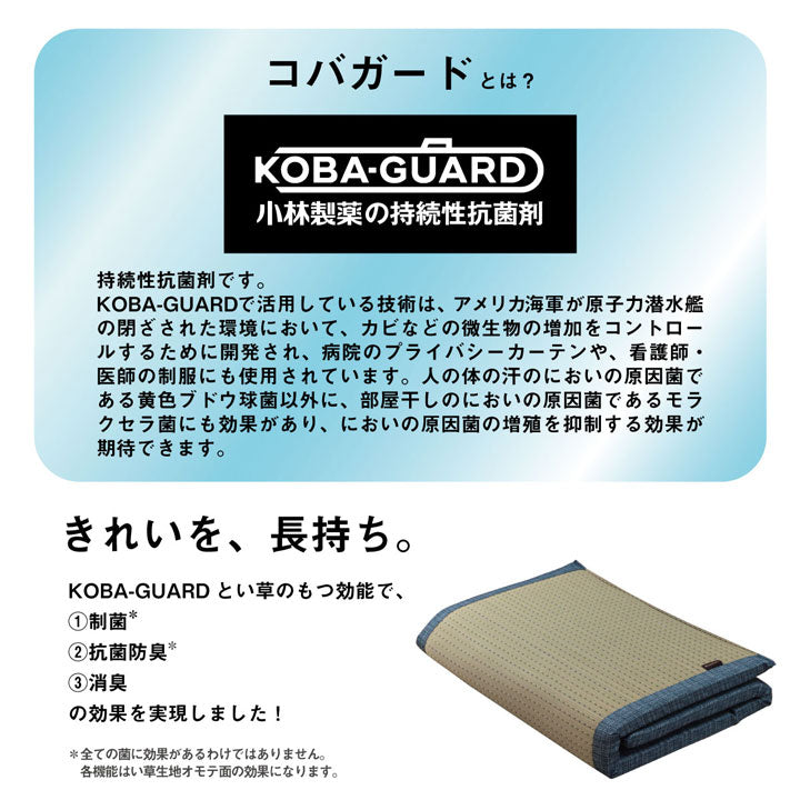 小林製薬の持続性抗菌剤【KOBA-GUARD(コバガード)】を使用したい草マット