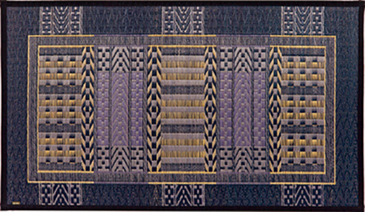 純国産のい草を使用した上品さあふれる更科柄の玄関マット（裏貼り） オリエンタル