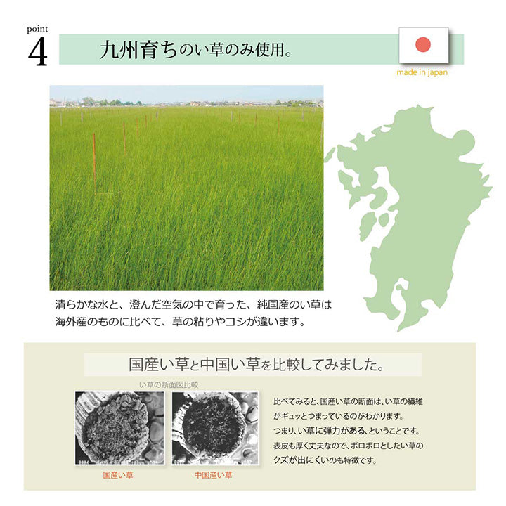 洗わなくていい新感覚のい草のキッチンマット