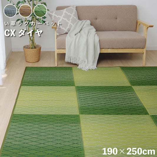 夏でも蒸れにくくサラサラ快適ない草のラグカーペット