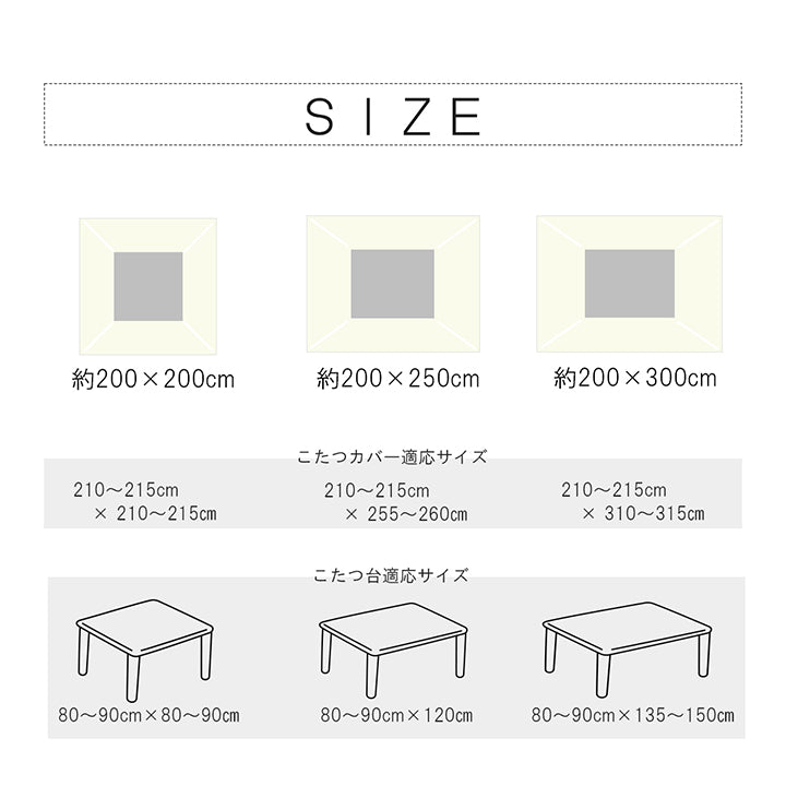 側地がしっかりとした日本製のヌードこたつ布団