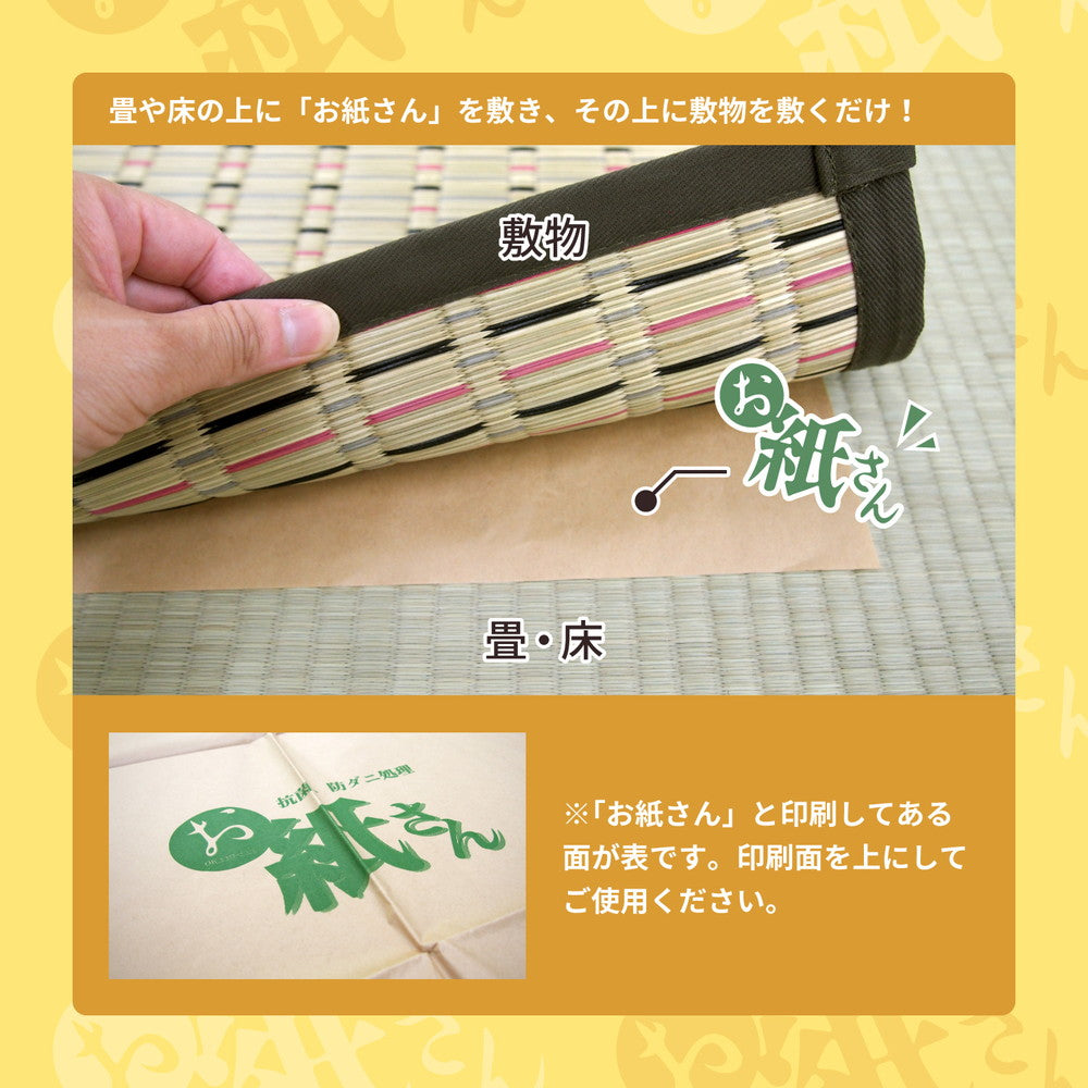 敷物の下に敷くだけ！抗菌効カビ敷物用保護シート　お紙さん