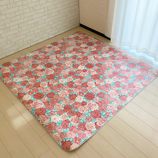 汚れても拭き取るだけでキレイ！はっ水＆抗菌加工ダイニングラグ Flor - フロール