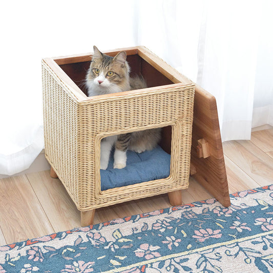 ペットと一緒にくつろぐことができるペットハウススツール