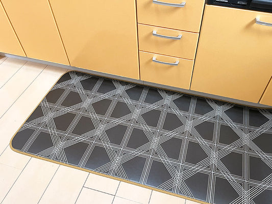 汚れても拭き取るだけでキレイ！はっ水・抗菌・防炎機能付きキッチンマット幅80cmタイプ＜Blaze - ブレイズ＞