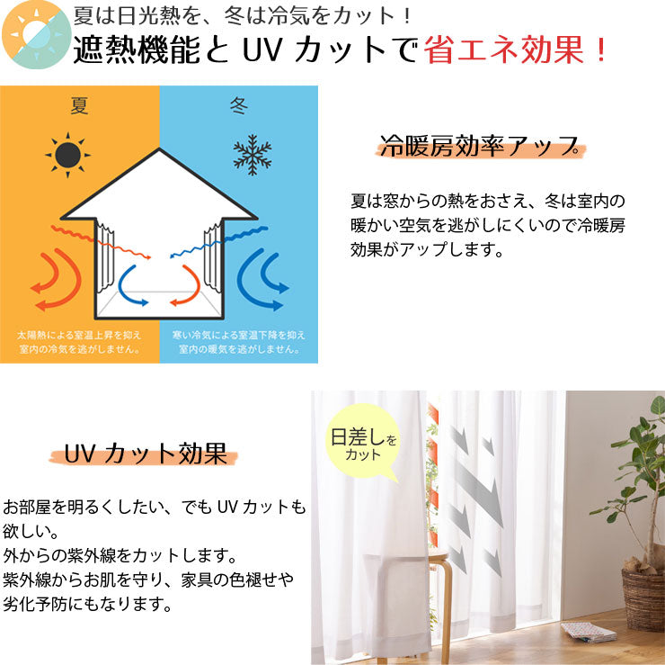 遮像・防炎・採光・遮熱機能を備えたレースカーテン Fine Clear - ファインクリア