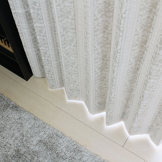 【裏地付き】高級感漂うエレガントでスタイリッシュなデザイン！保温性の高い裏地付き遮光カーテン - ヴィンテージ アイボリー（1枚入り）