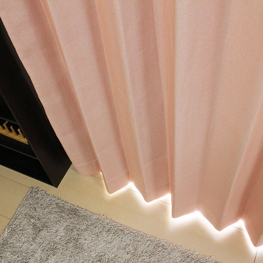 遮熱・防音・1級遮光カーテン Geniee - ジーニー ピンク（1枚入り）