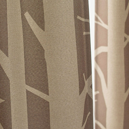 北欧カーテンシリーズ 生地を木肌に見立てたシンプルで使いやすいカラーの3級遮光カーテン SHIRAKABA - シラカバ