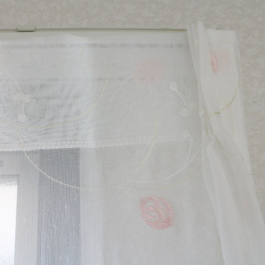エレガントな刺繍がキレイなデザインのレースカーテン Sisyu - シシュ