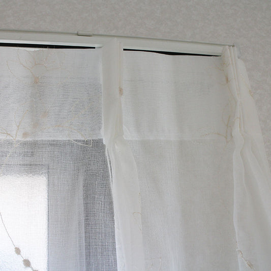 エレガントな刺繍がキレイなデザインのレースカーテン Kartal - カルタル