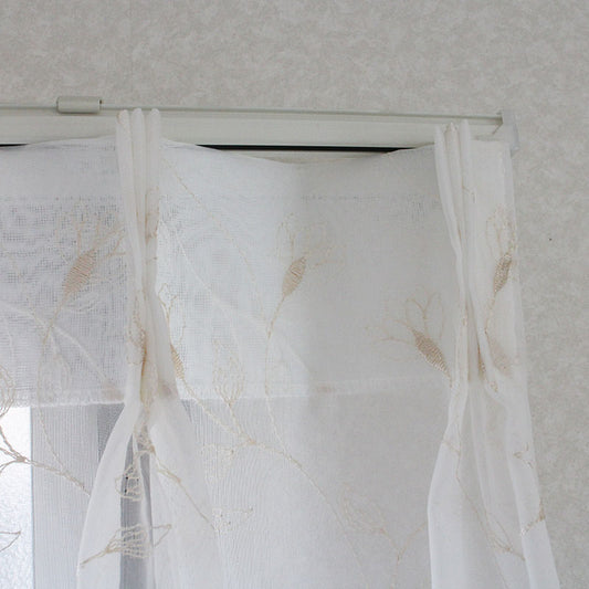 エレガントな刺繍がキレイなデザインのレースカーテン Alia - アリア