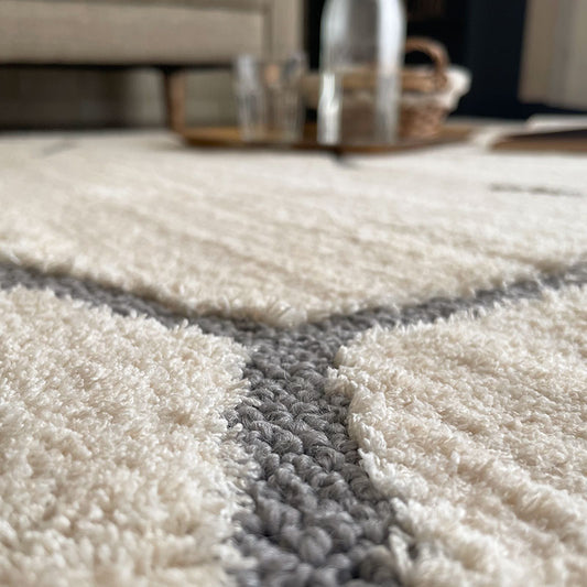 アレルクリアでキレイな空気をつくるラグ Heide - ハイデ アイボリー