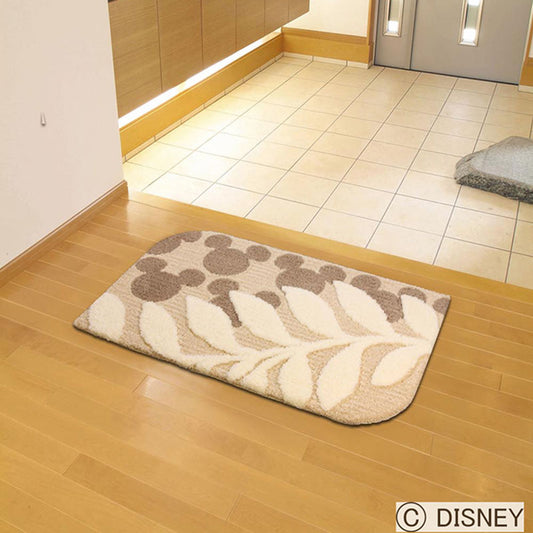 【Disney】ローレルをモチーフにしたモダンなデザインの玄関マット MICKEY Laurel MAT- ミッキー ローレルマット