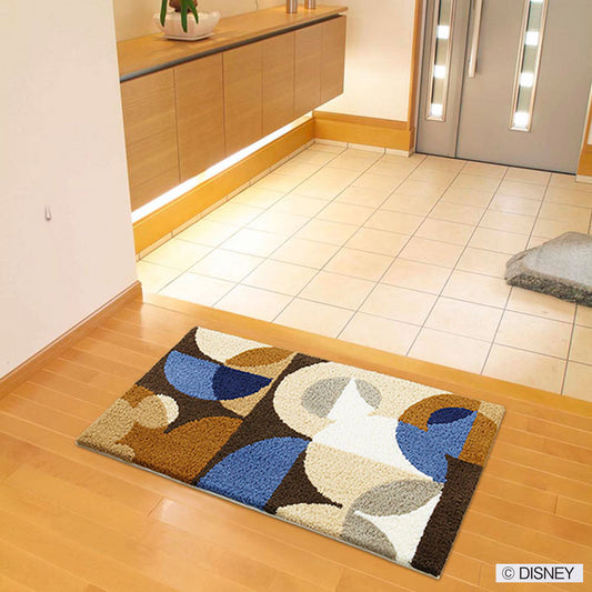 【Disney】ミツマルがモダンでかっこいいデザインの玄関マット MICKEY Semicircle MAT- ミッキー セミサークルマット