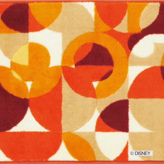 【Disney】ジオメトリックなパターンがモダンのキッチンマット MICKEY Semicircle KITCHENMAT- ミッキー セミサークルキッチンマット