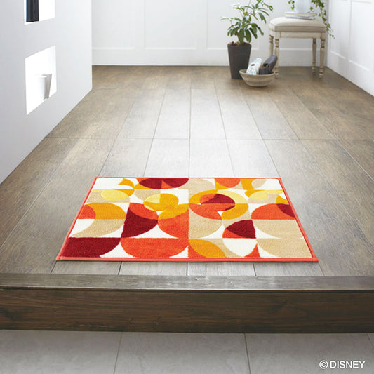 【Disney】隠れているミツマルの部分に凹凸感のあるマット MICKEY Semicircle BATHMAT- ミッキー セミサークルバスマット