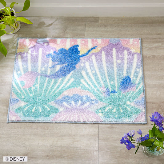 【Disney】カラフルなグラデーションの貝殻模様のキッチンマット PRINCES Shell KITCHENMAT - プリンセス シェルキッチンマット