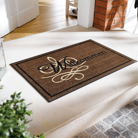 室内・屋外どちらでも使える機能性と丈夫さが魅力の洗える玄関マット 50×75cm  wash+dry(ウォッシュ アンド ドライ) Flori