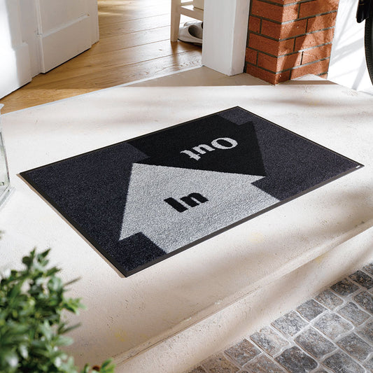 室内・屋外どちらでも使える機能性と丈夫さが魅力の洗える玄関マット 50×75cm  wash+dry(ウォッシュ アンド ドライ)  In & Out