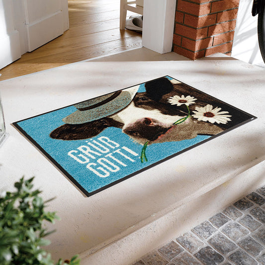 室内・屋外どちらでも使える機能性と丈夫さが魅力の洗える玄関マット 50×75cm  wash+dry(ウォッシュ アンド ドライ)  Resi