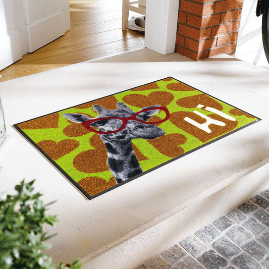 室内・屋外どちらでも使える機能性と丈夫さが魅力の洗える玄関マット 50×75cm  wash+dry(ウォッシュ アンド ドライ)  Shiraff