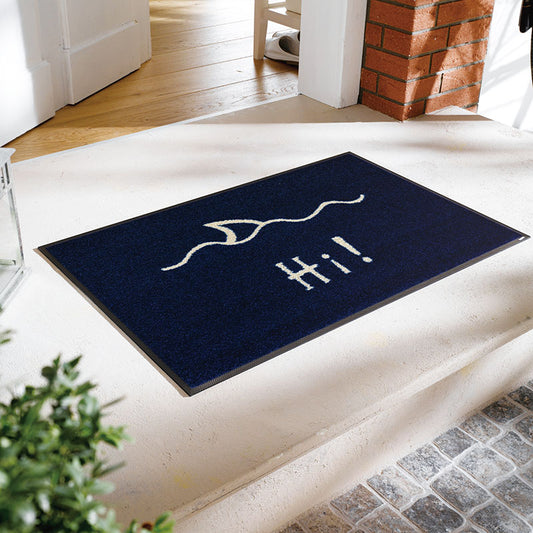 室内・屋外どちらでも使える機能性と丈夫さが魅力の洗える玄関マット 50×75cm  wash+dry(ウォッシュ アンド ドライ)  Hi!