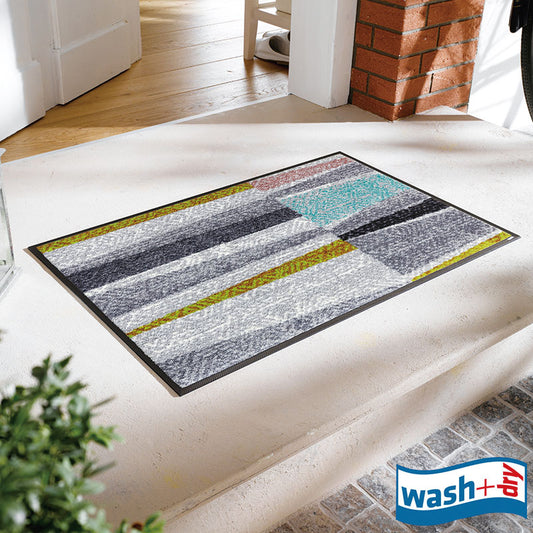 室内・屋外どちらでも使える機能性と丈夫さが魅力の洗える玄関マット 50×75cm  wash+dry(ウォッシュ アンド ドライ)  Farsund