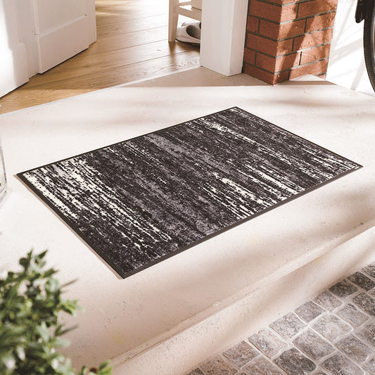 室内・屋外どちらでも使える機能性と丈夫さが魅力の洗える玄関マット 50×75cm  wash+dry(ウォッシュ アンド ドライ)  Scratchy grey